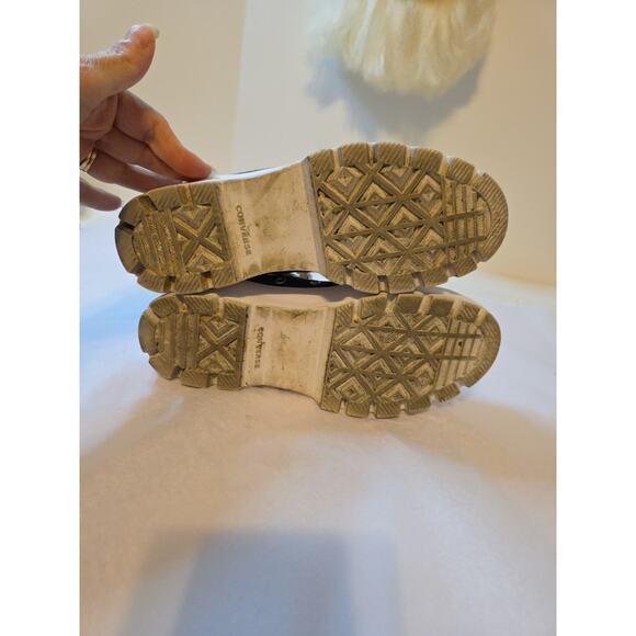 Converse Chuck Taylor All Star Lugged High Black White Platform Womens 6 Sneaker - Picture 11 of 11